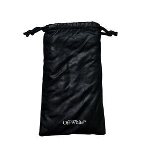 OFF-WHITE Drawstring Sunglasses Black Soft Thick Case Bag